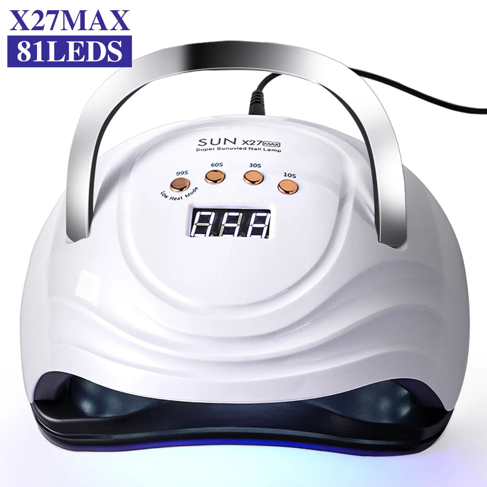 81 LED Nail Dryer Professional UV Nail Lamp  4 Timer Settings Auto Sensor Gel Nail Polish Curing Nail Art Lamp Salon Tools