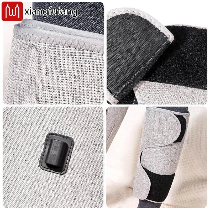 Red Light Electric Heating Calf Support Vibration Massager Eases Pain Fatigue Injury Muscle Relaxation Physiotherapy Leg Warmers
