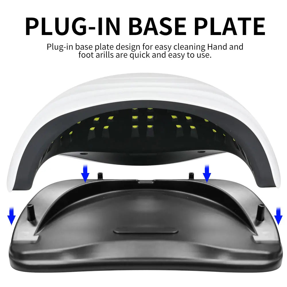 81 LED Nail Dryer Professional UV Nail Lamp  4 Timer Settings Auto Sensor Gel Nail Polish Curing Nail Art Lamp Salon Tools