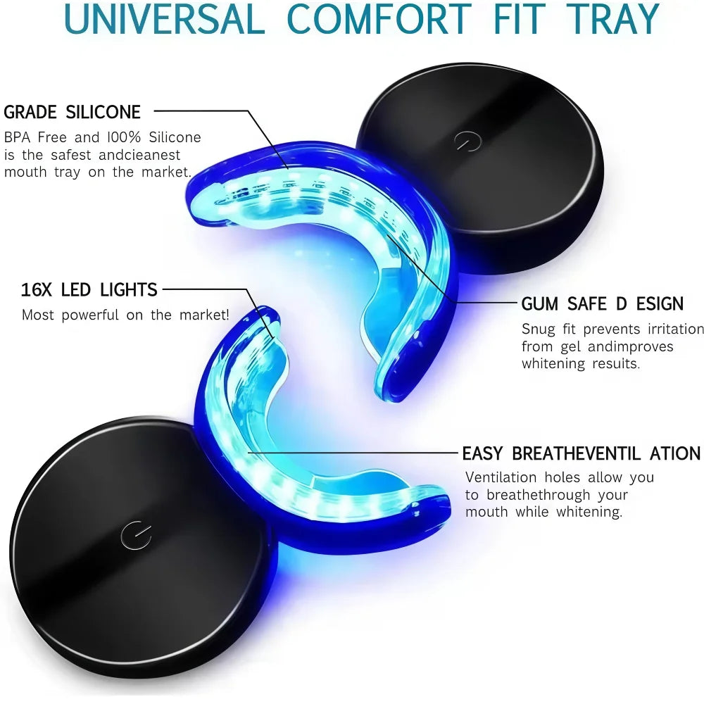 Red/Blue LED Light Therapy Device for Immediate Oral Relief of Tooth Pain, Gum Sensitivity & Swelling